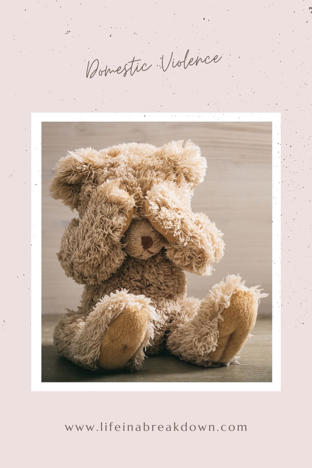 One thing I have faced in my life has been domestic violence. This is a short snippet into what I faced over my years stuck in the cycle of abuse.