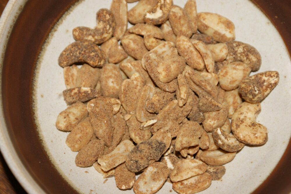 Guiness Peanuts and Cashews in a Bowl