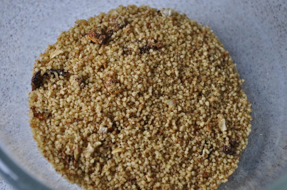 Sundried Tomato & Garlic Cous Cous.