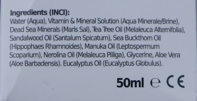Salcura Antiac Natural spot acne treatment spray ingredients 