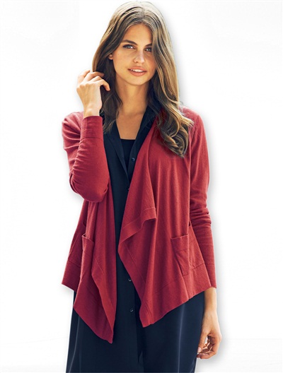 Ellos Draping Effect Cardigan