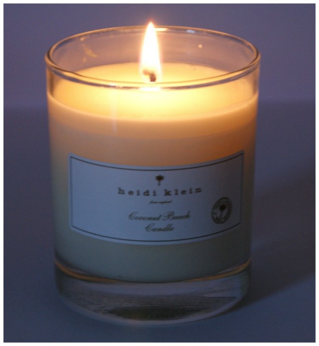 Heidi Klein coconut beach candle