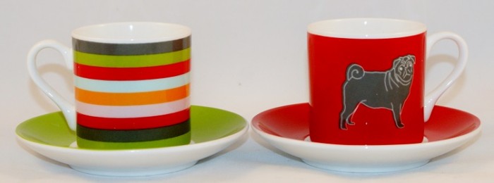 sabichi pug espresso cups