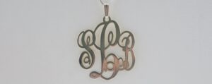 Sterling Silver Monogram Necklace