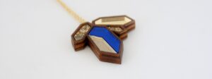 Little Cluster Necklace in Blue