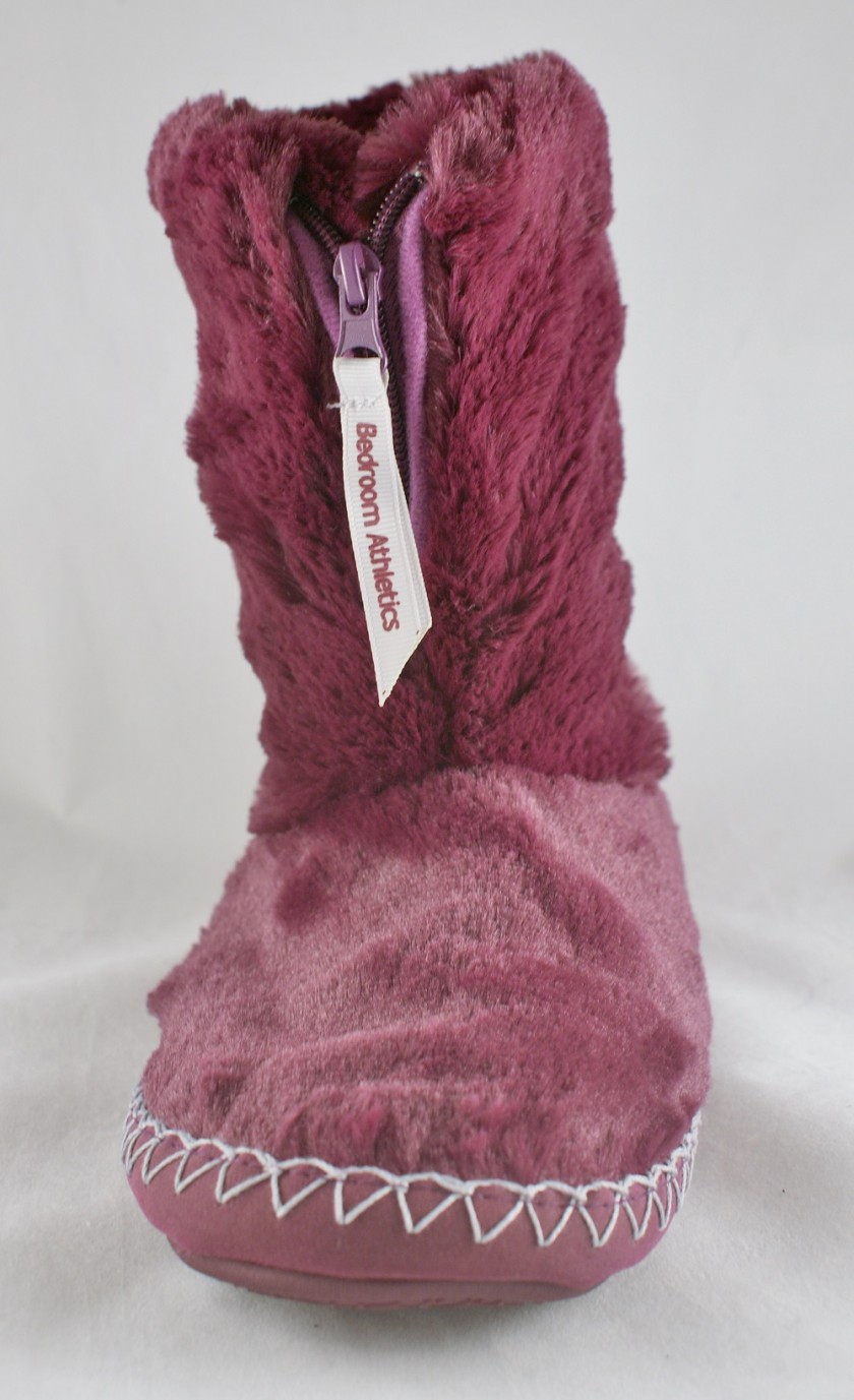 Marilyn - Classic Faux Fur Slipper Boots - Plum
