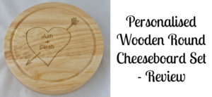 Personalised Wooden Round Cheeseboard Set