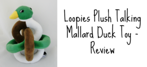 Loopies Plush Talking Mallard Duck Toy