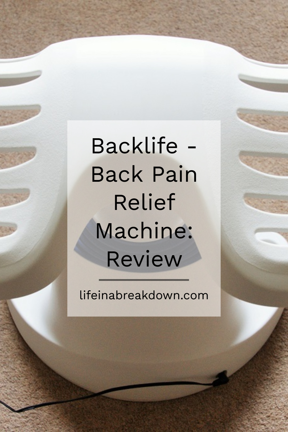 Backlife Back Pain Relief Machine Review #backlife #painrelief #painreliefmachine #review #homepainrelief