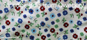 Floral Storage Bag from Qwerkity