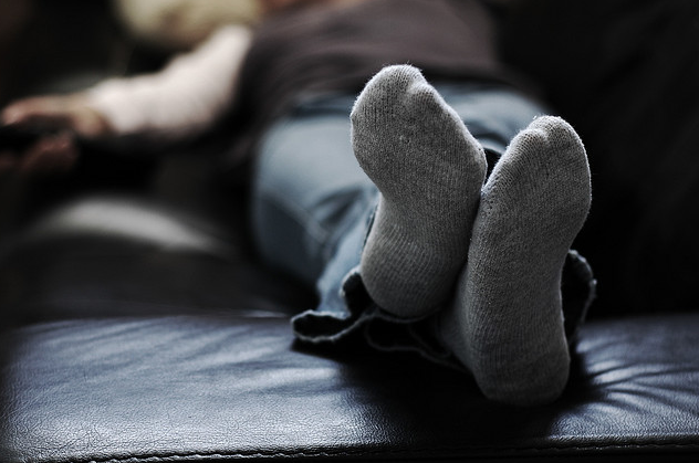 feet up