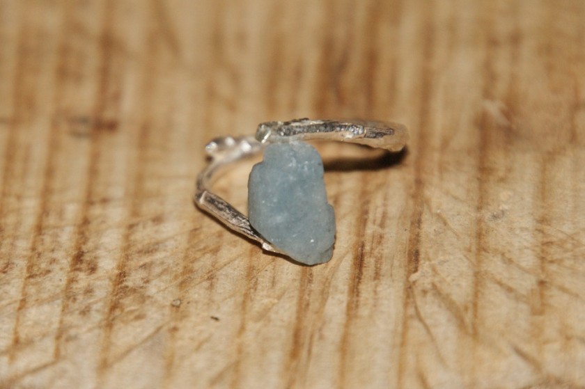 Aquamarine Branch Ring UncommonGoods