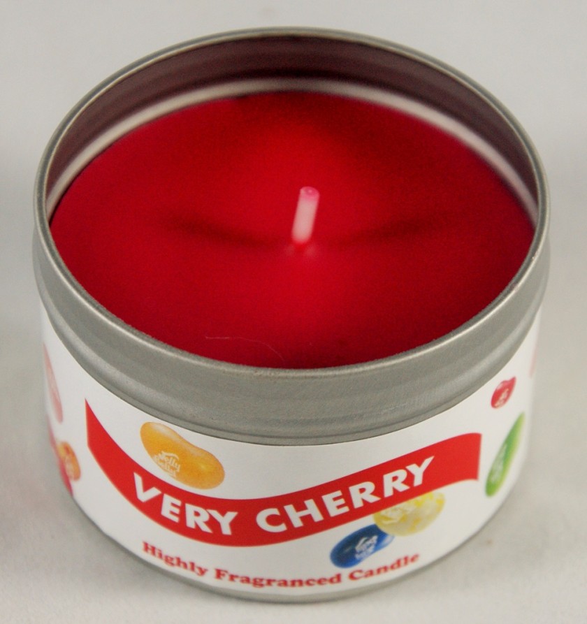 Jelly Belly Fragranced Candle Tin - Very Cherry