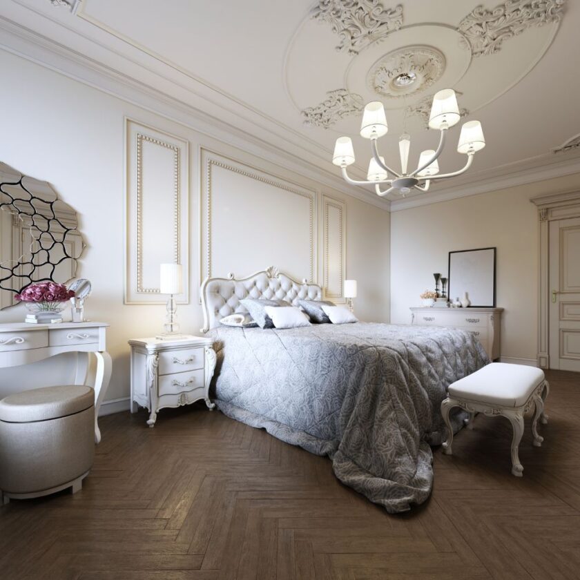 Minimalistic classic bedroom light