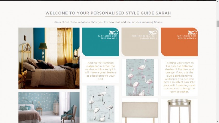 Personalised Style Guide Dulux Amazing Space