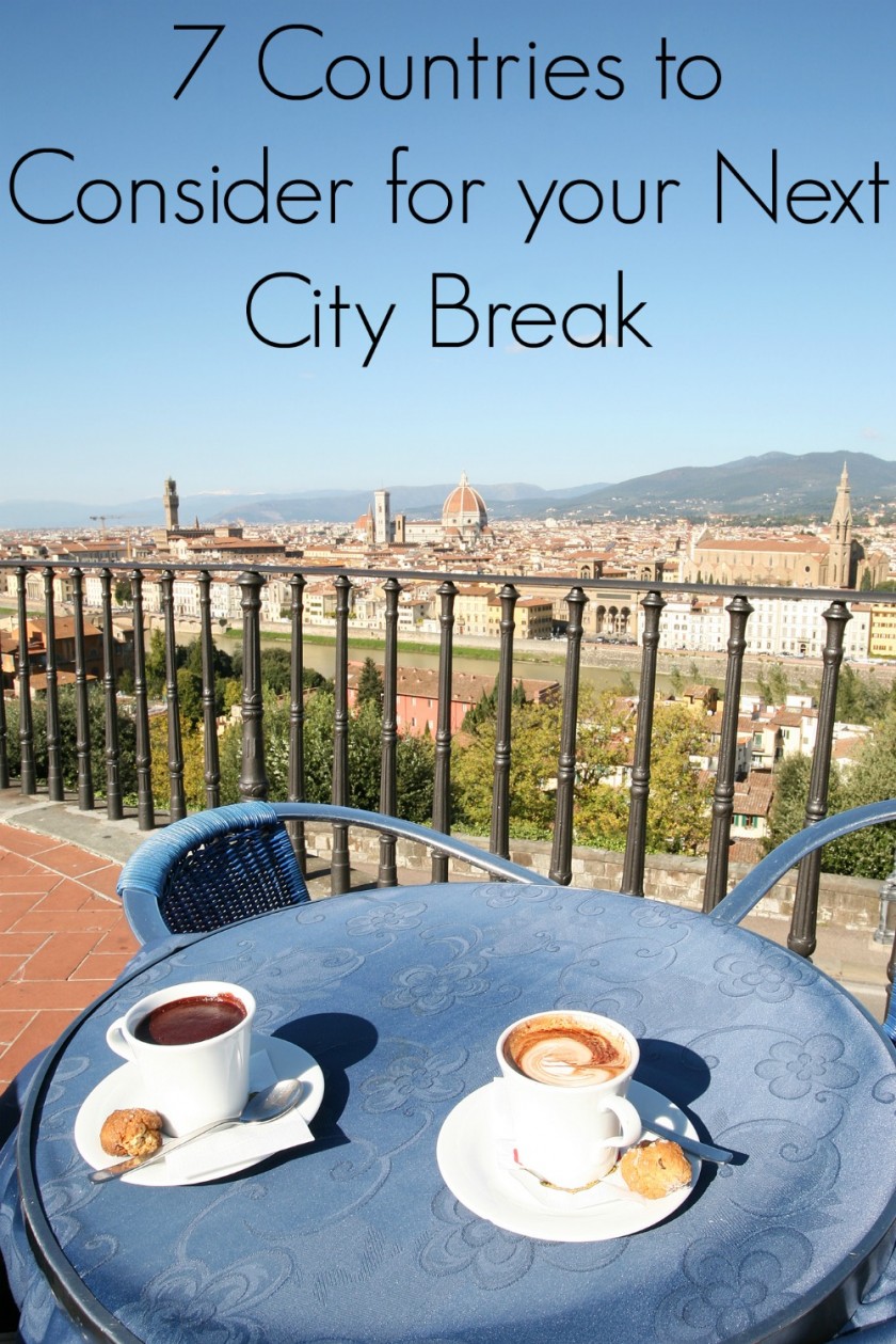 Coffee break in the bar with wonderful view of Florence
