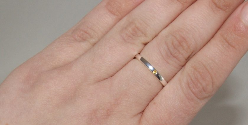 Silver Stacking Birthstone Rings Lily Charmed Citrine