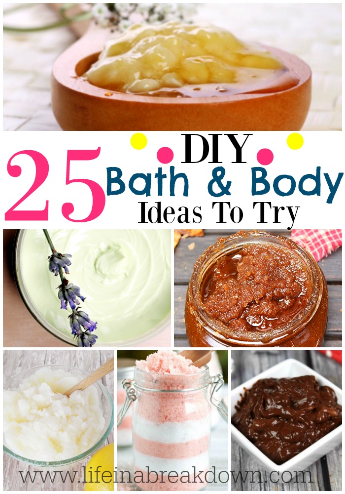 DIY Bath and Body Ideaas Round Up