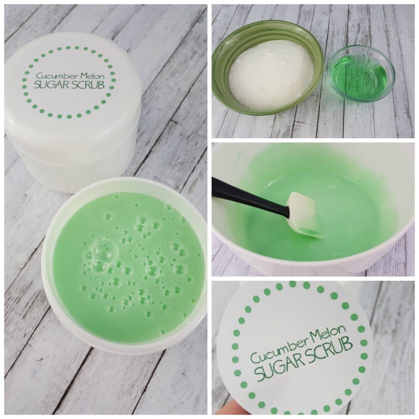DIY Cucumber Melon Sugar Scrub