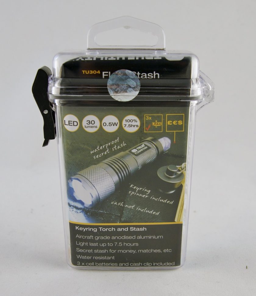 Keyring Torch and Stash