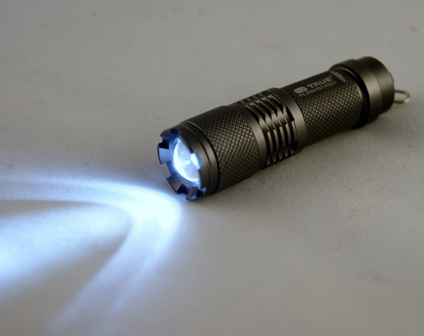 Keyring Torch and Stash