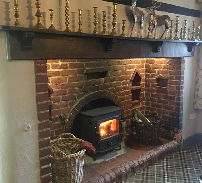 Bank House Hotel & Spa Worcester Bar Lounge Fireplace