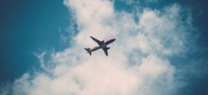 plane in the sky