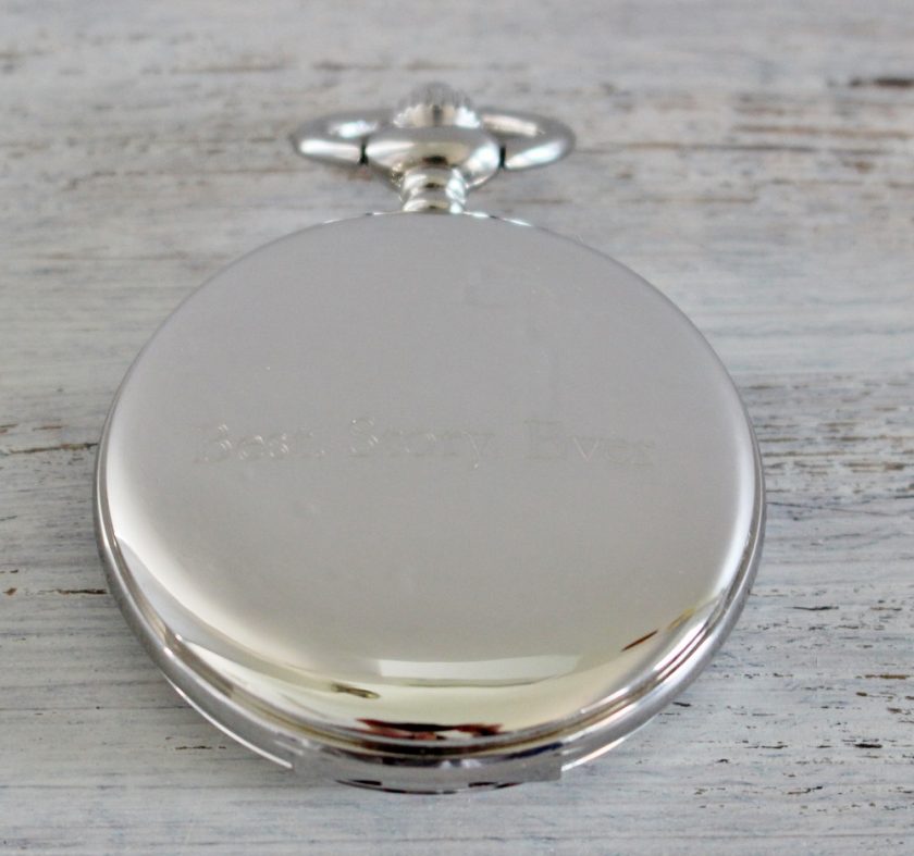 Personalised Skeleton Pocket Watch