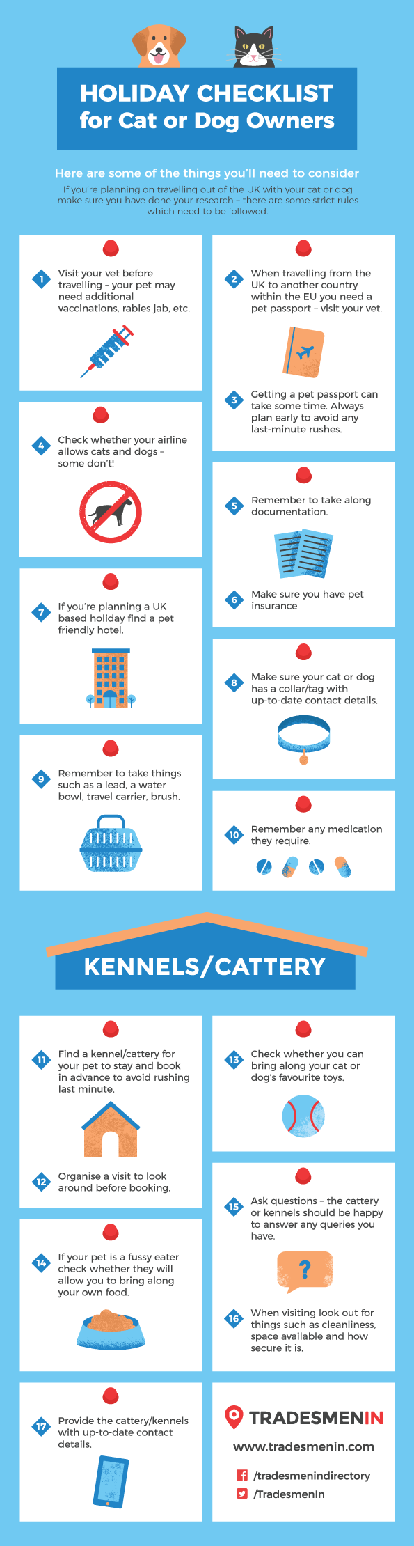 Pet Holiday Checklist Infographic