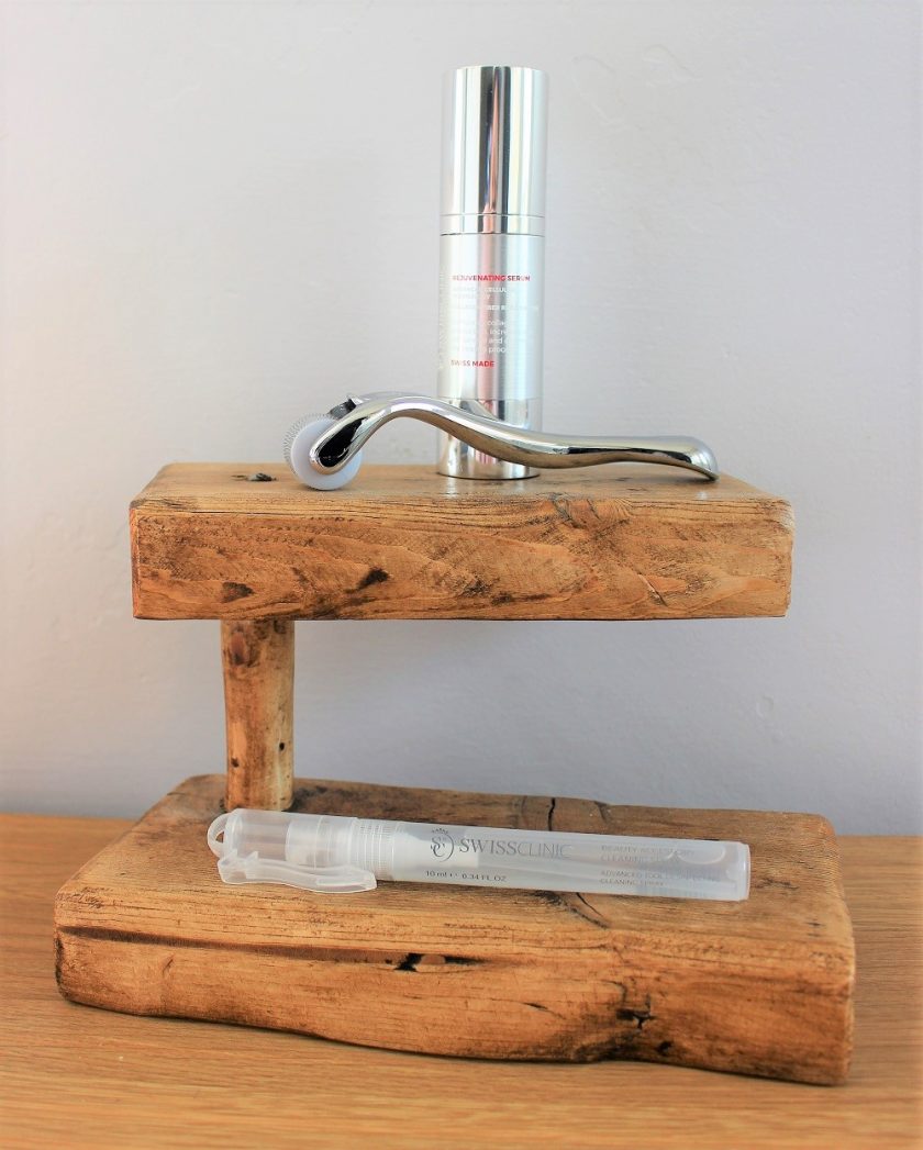 Swiss Clinic 0.5 Skin Roller and Rejuvenating Serum Skin Renewal Kit