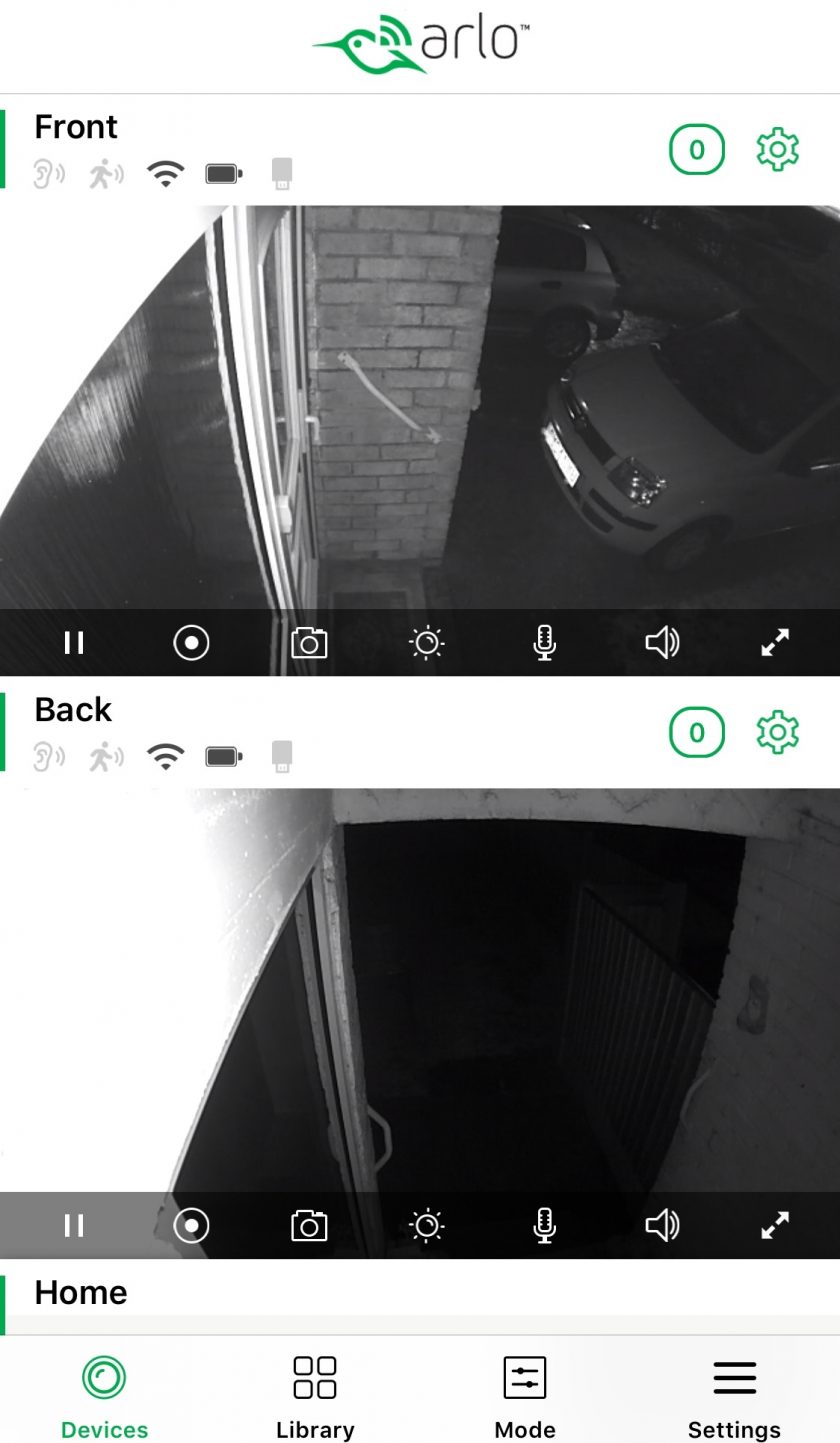 Arlo Pro Night Vision Shot from the phone app.