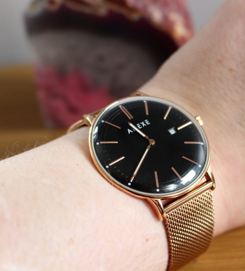 Meek Petite Rosegold by Adexe London Watch Image of it on my wrist