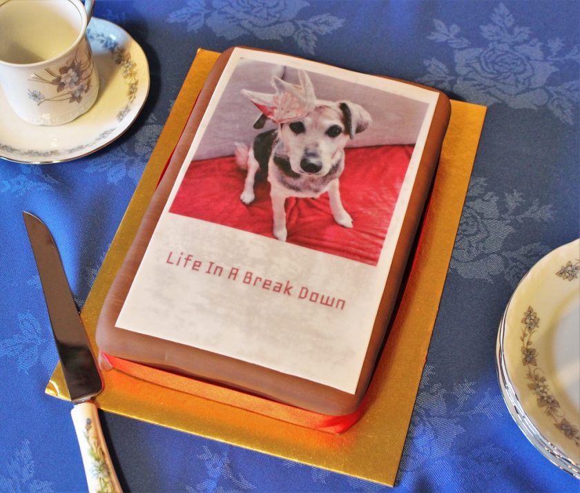 Intercake Personalised Cake from Asda featuring my dog Sally