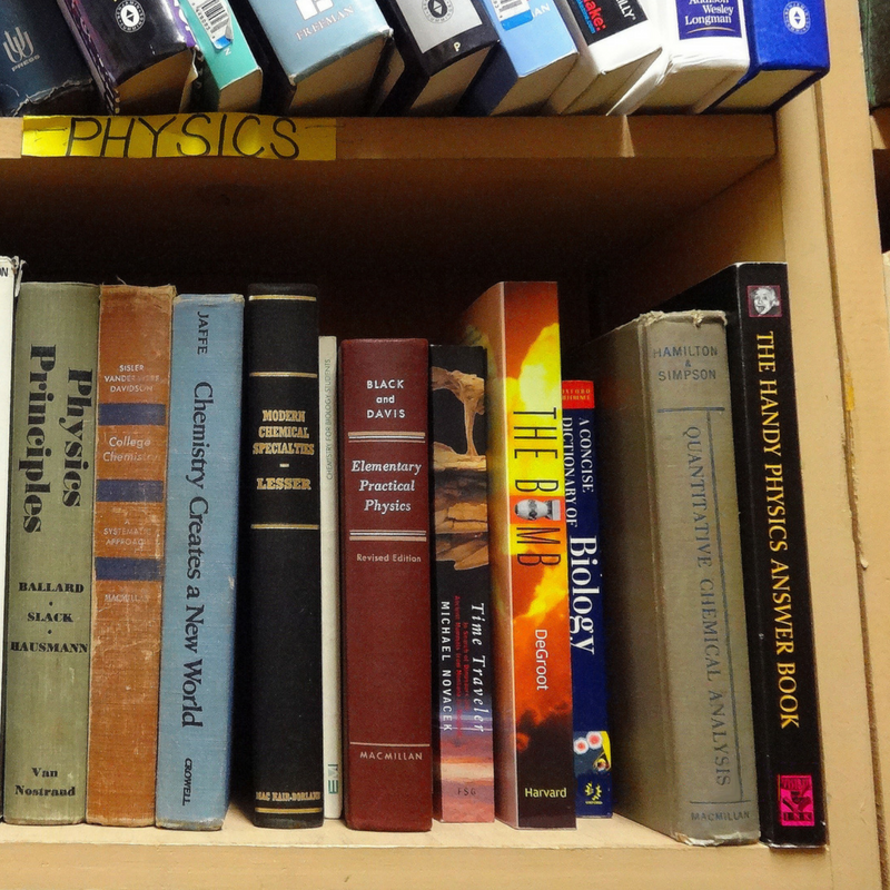 Books on shelf