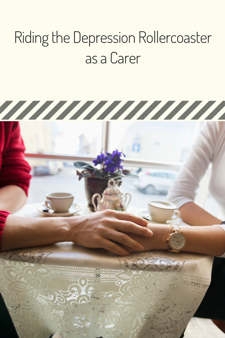 Pin Image Riding the Depression Rollercoaster as a Carer