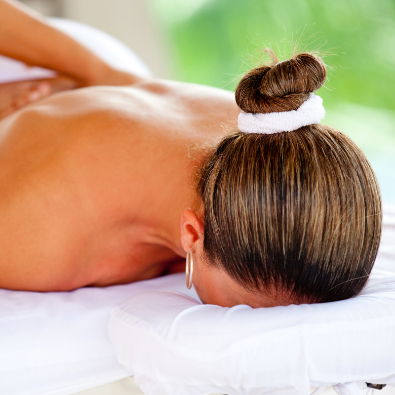 Lady having a massage
