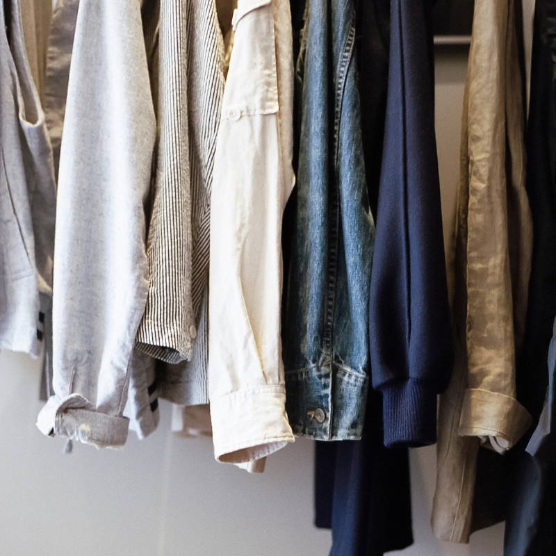 Clothing on a Rack