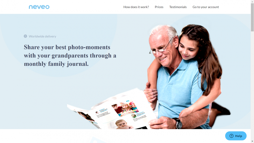 Image of Neveo Website Homepage