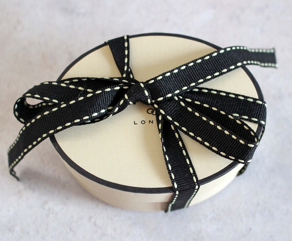 Links of London box with a ribbon tied around it