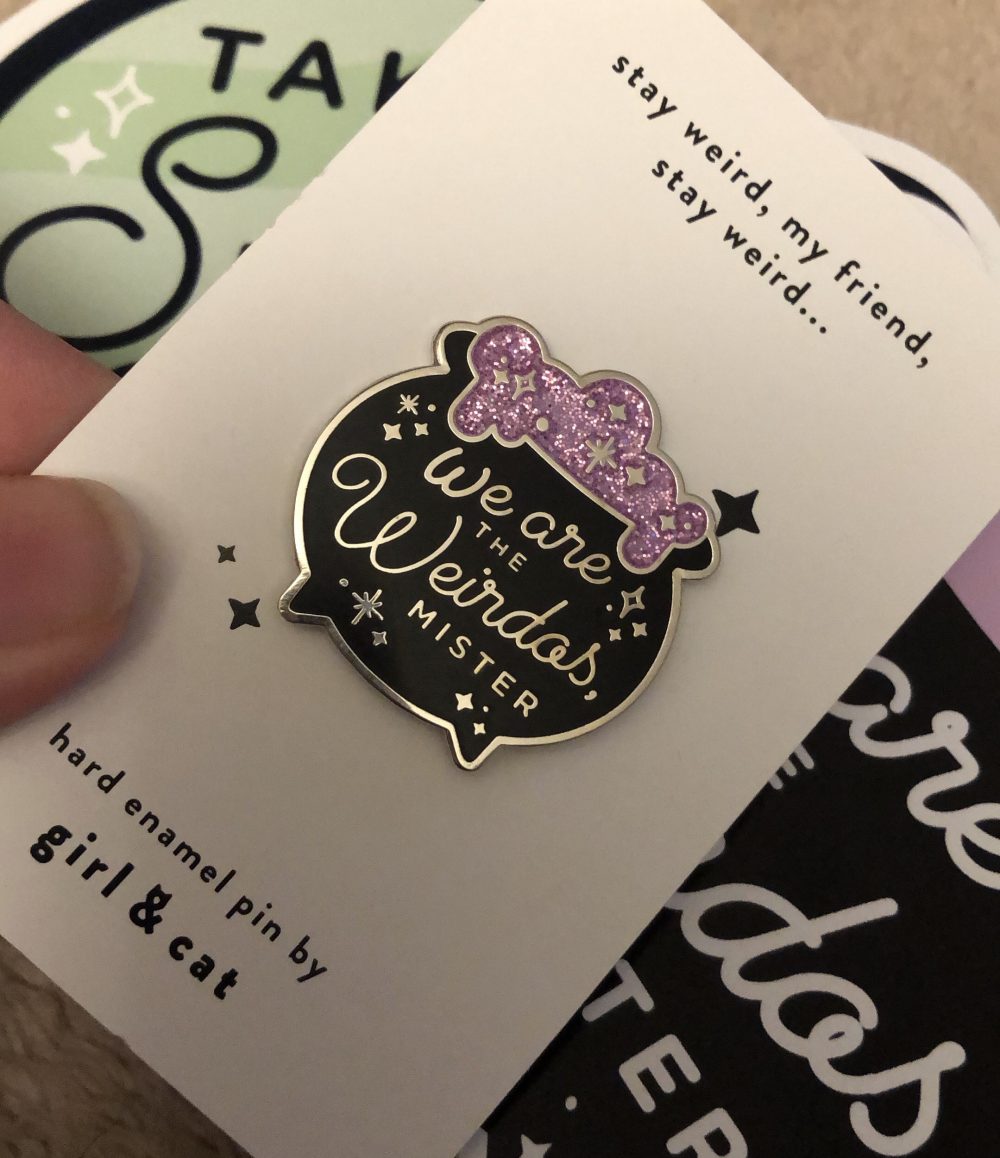 We Are The Weirdos Mister Pin from Girl and Cat Studio Kickstarter