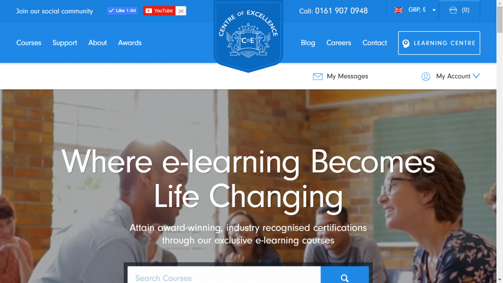 Centre of Excellence Home Page