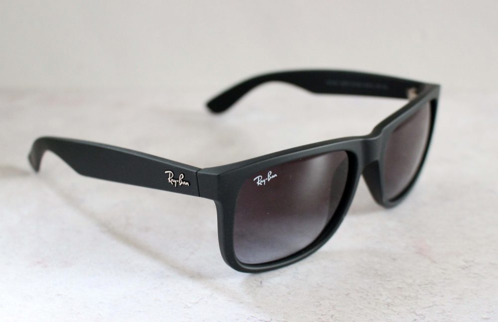 Ray-Ban 4165 Justin Wayfarer Sunglasses In Black