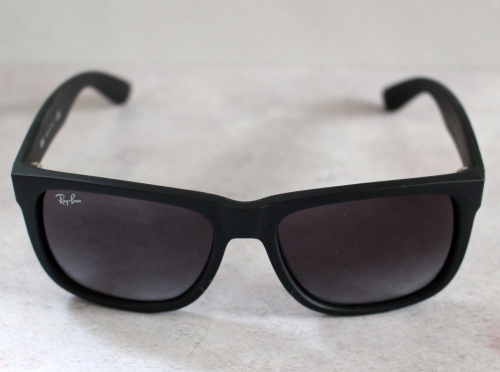 Ray-Ban 4165 Justin Wayfarer Sunglasses In Black