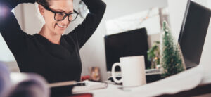 Women sat at desk