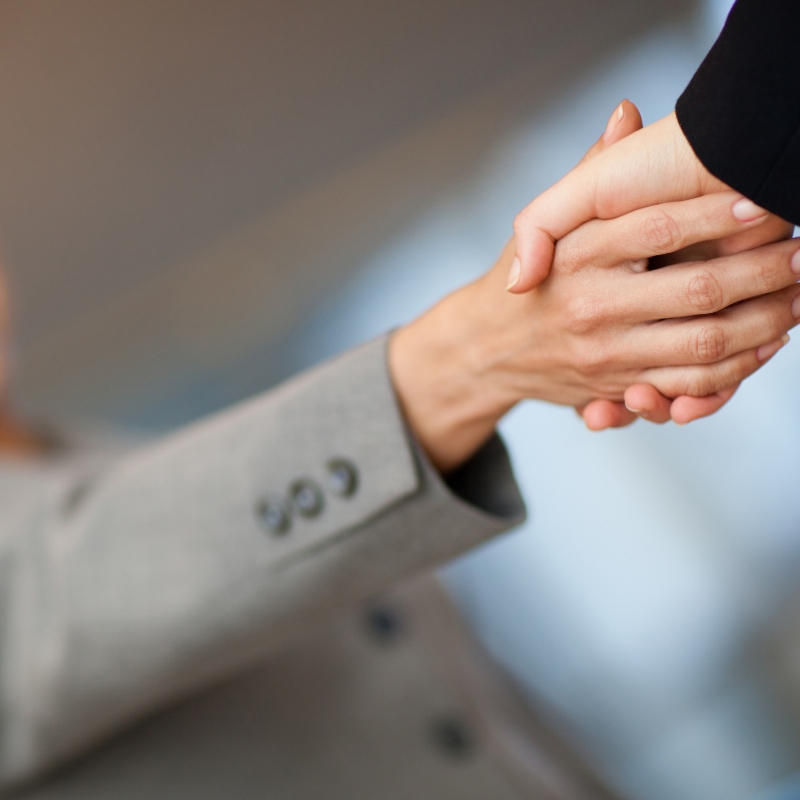 business people shaking hands
