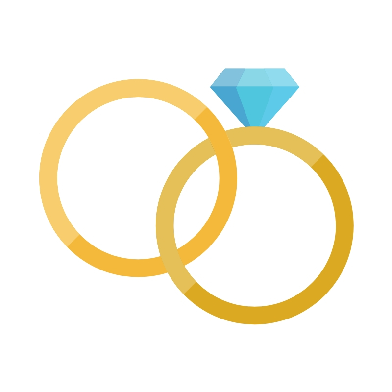 vector of a set of wedding rings