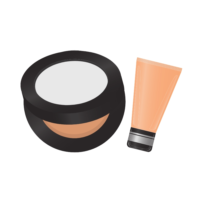 vector of skincare products
