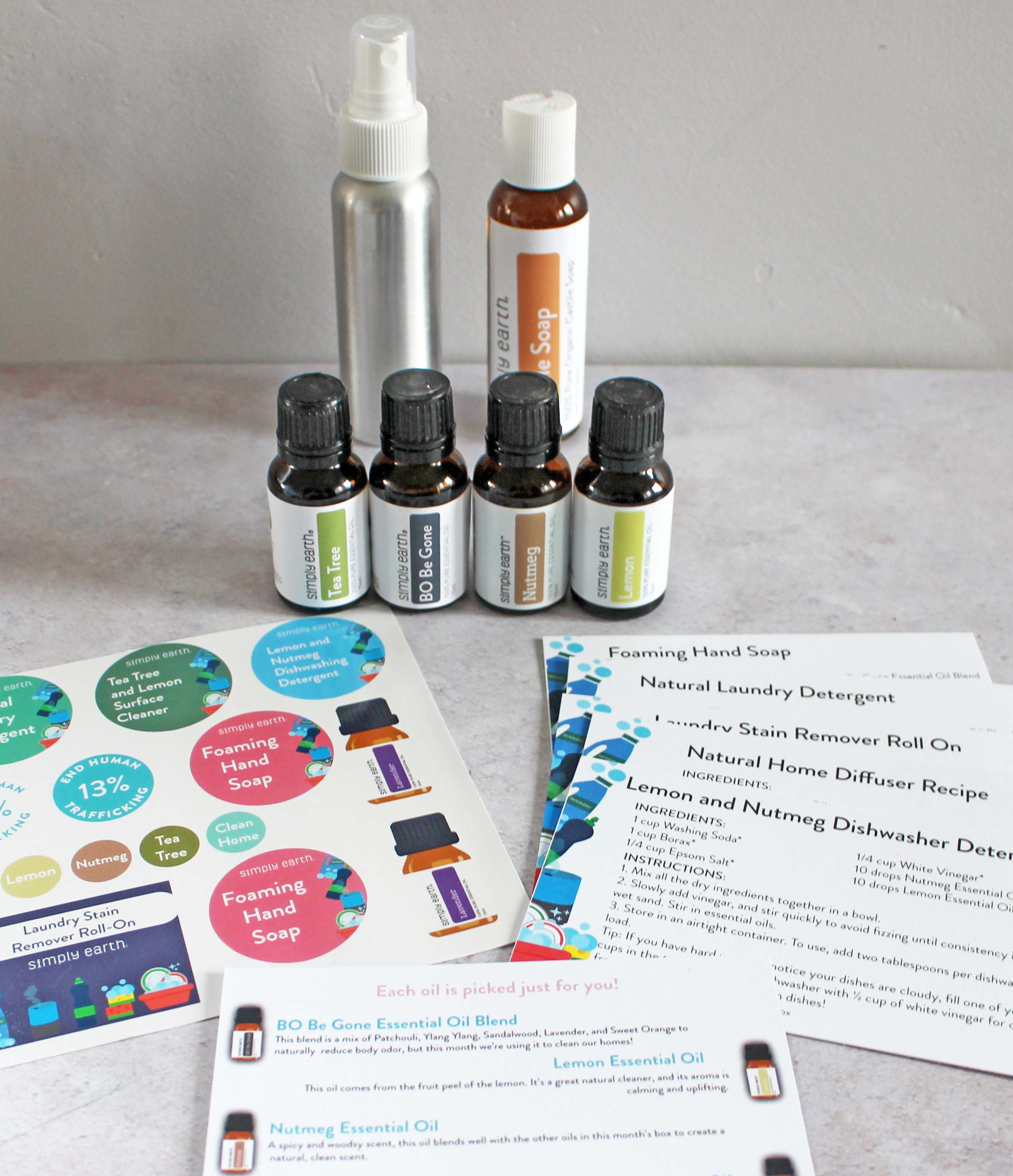 April 2019 Simply Earth Recipe Box
