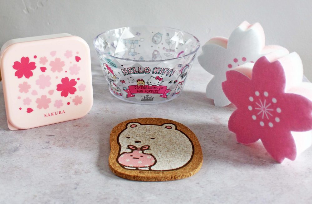 Sakura Sponge, Sakura Container, Hello Kitty Bowl, Sumikko Gurashi Coaster