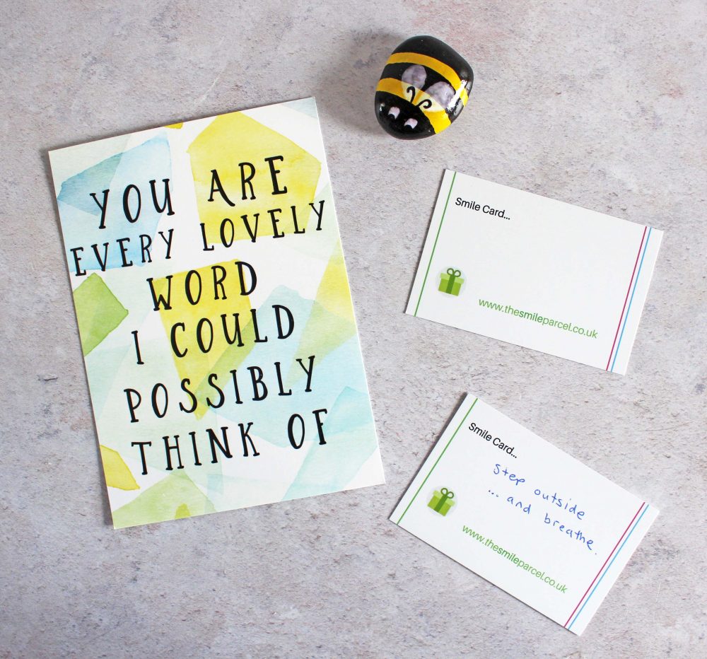 The Smile Parcel - Quote Card, Bee and Happy Notes